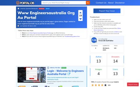 Www Engineersaustralia Org Au Portal