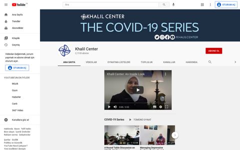Khalil Center - YouTube
