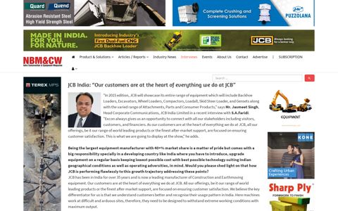 JCB India: “Our customers are at the heart of everything we do ...