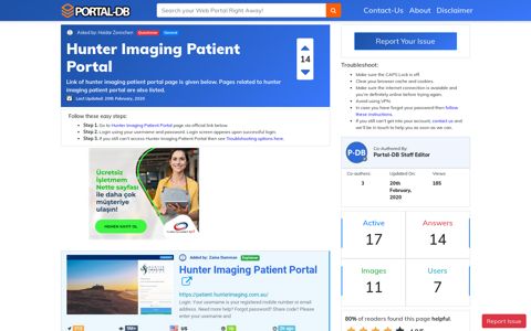Hunter Imaging Patient Portal