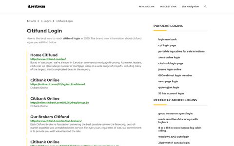 Citifund Login ❤️ One Click Access - iLoveLogin
