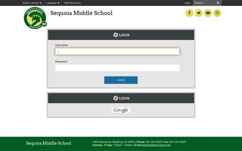 Login - Sequoia Middle School