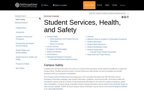 Student Services, Health, and Safety - The Chicago School of ...