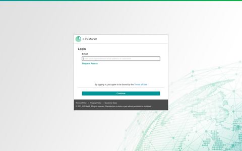 Connect Login - IHS Connect - IHS Markit