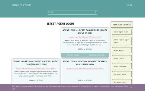 jetset agent login - General Information about Login - Logines.co.uk