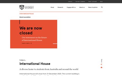 Home - International House - The University of Sydney