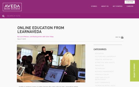 Online Education from LearnAveda - Aveda Means Business