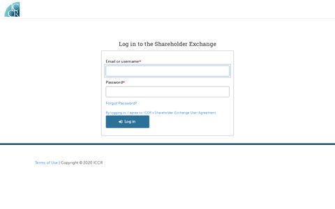 Log in | Shareholder Exchange