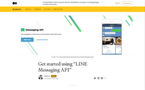Get started using “LINE Messaging API” | by Siratee K ...