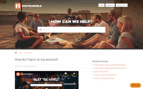 How do I log in to my account? – Hostelworld.com