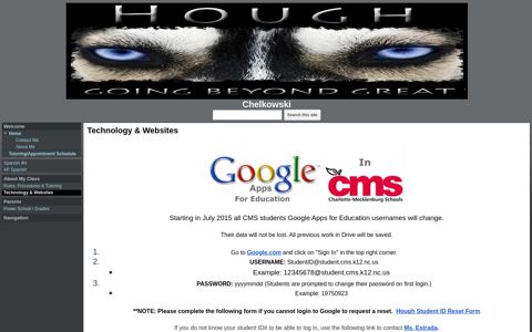 Technology & Websites - Chelkowski - Google Sites