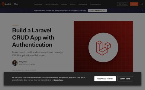 How to Build a Laravel CRUD App with Auth0 Authentication