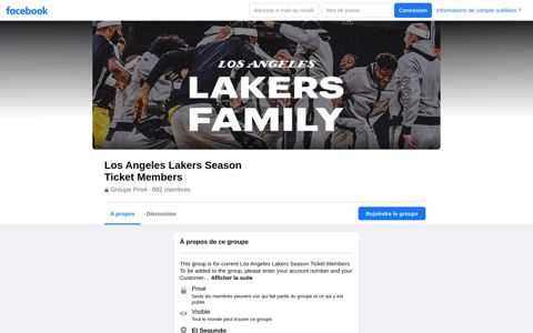 Los Angeles Lakers Season Ticket Members Public Group ...