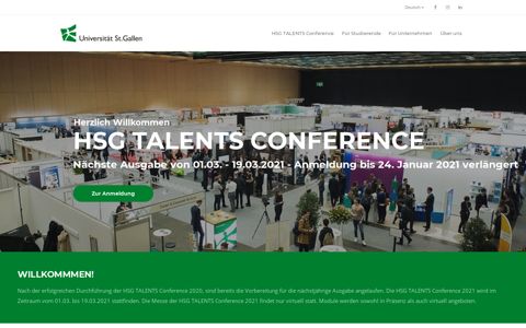 HSG TALENTS Conference: Startseite