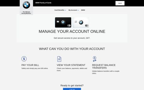 Account Access - BMW Credit Cards