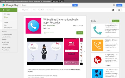 Wifi calling & international calls app · Recorder - Apps on ...