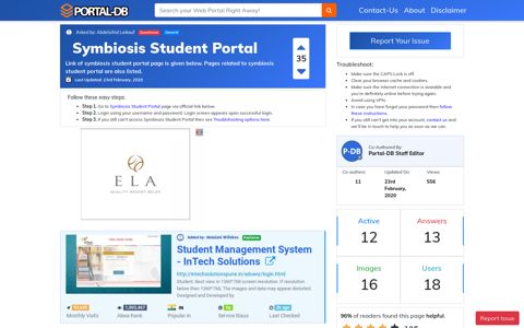 Symbiosis Student Portal