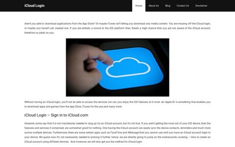 iCloud Login【Create iCloud Account】 JD Cooper Sign in ...