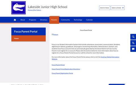 Focus Parent Portal / Home - Clay County School District