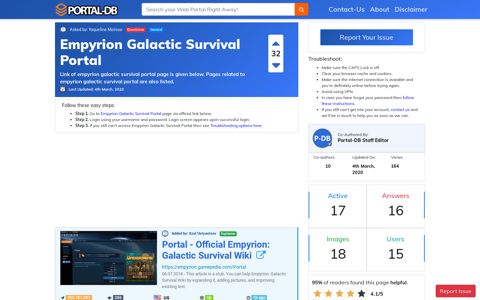 Empyrion Galactic Survival Portal