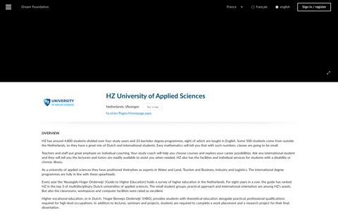 HZ University of Applied Sciences - Apply online! - Dream ...