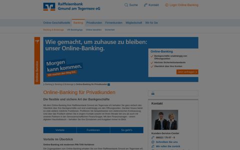 Online-Banking Raiffeisenbank Gmund am Tegernsee eG