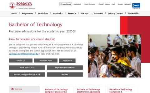 Admission Process - KJ Somaiya College of Engineering