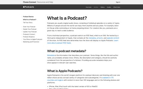 What Is a Podcast? - Podcaster Support - Apple