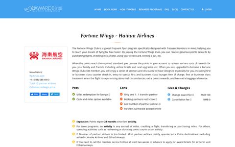 Fortune Wings - Hainan Airlines Frequent Flyer Program ...