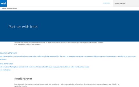 Intel® Partner Programs