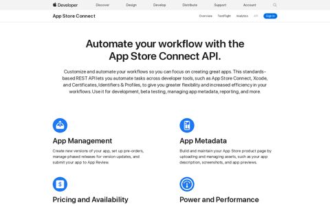 App Store Connect API - Apple Developer