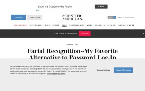 Facial Recognition--My Favorite Alternative to Password Log-In
