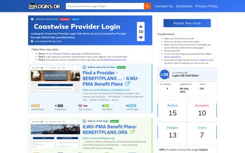 Coastwise Provider Login - Logins-DB