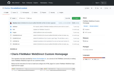bharlow/fm-webdirect-custom: FileMaker WebDirect ... - GitHub