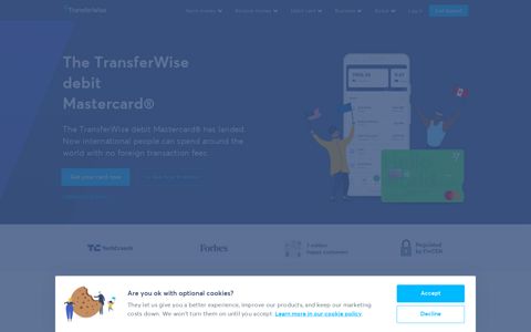 TransferWise debit card - Mastercard® - TransferWise