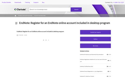 EndNote: Register for an EndNote online account included in ...