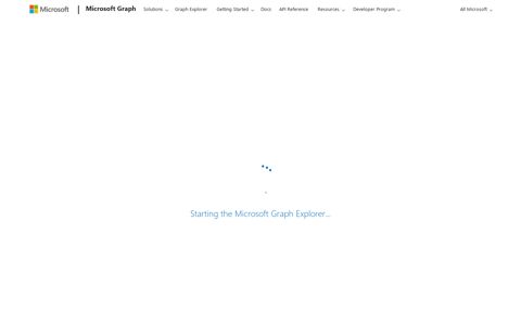 Graph Explorer - Microsoft Graph - Microsoft Developer