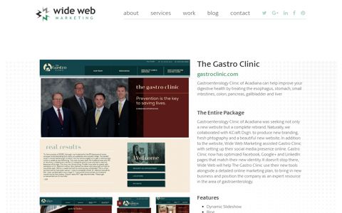 Projects | The Gastro Clinic | Lafayette, LA - Wide Web Marketing