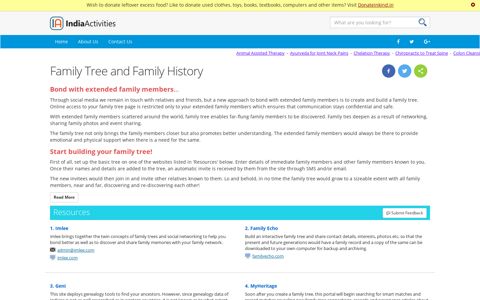 Family Tree | Bond with Extended Family | Imlee Geni ...