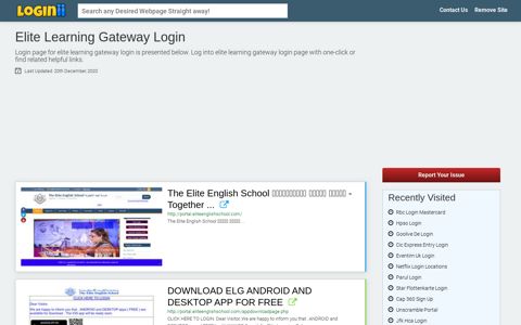 Elite Learning Gateway Login - Loginii.com