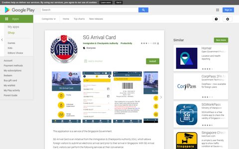 SG Arrival Card - Apps on Google Play
