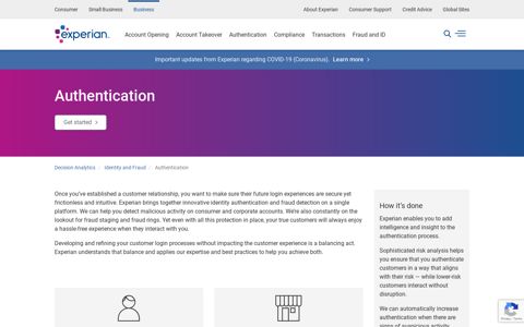 Fraud and ID Authentication - Experian