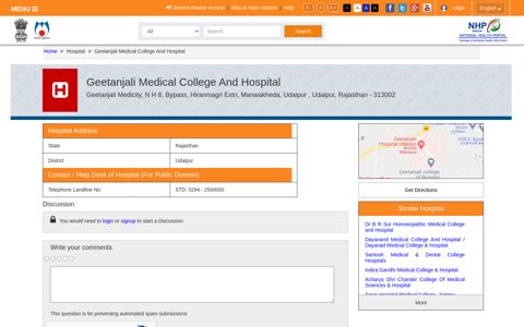 Geetanjali Medical College And Hospital | National Health ...