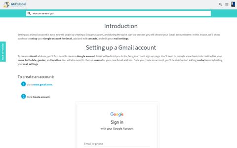 Gmail: Setting Up a Gmail Account - GCFLearnFree