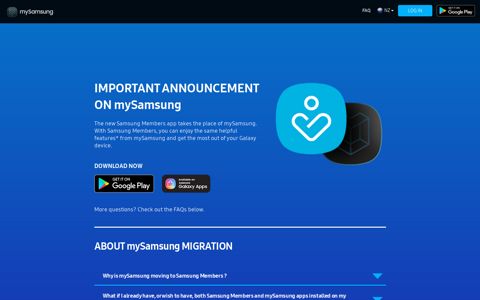 about samsung account - mySamsung - FAQ