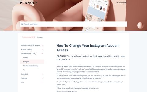 How To Change Your Instagram Account Access - Planoly