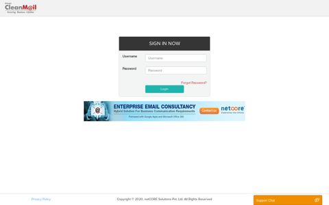 ECM - Login Page - Netcore Solutions