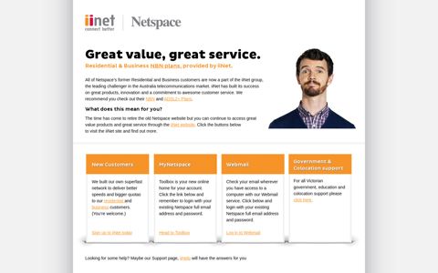Netspace: Broadband, ADSL & ADSL2+