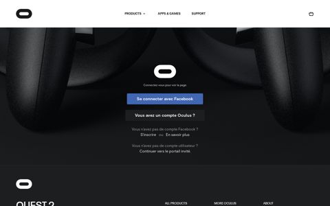 Log In with Facebook | Oculus - Oculus account