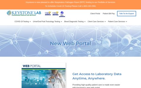 New Web Portal | Keystone Lab, Inc.
